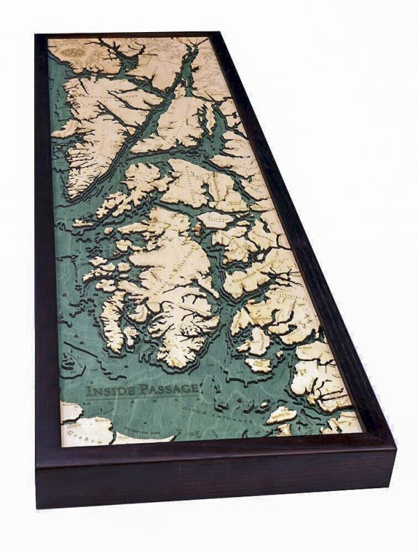 Bathymetric Map Alaska's Inside Passage