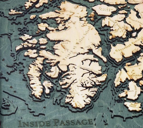 Bathymetric Map Alaska's Inside Passage