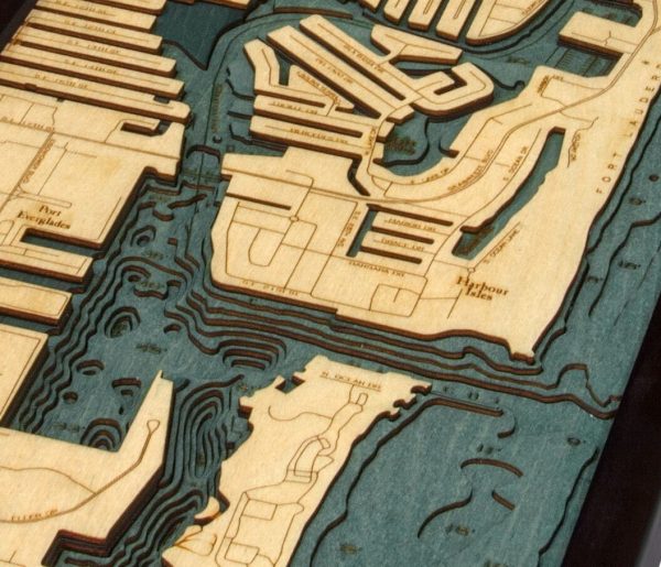 Bathymetric Map Ft. Lauderdale, Florida