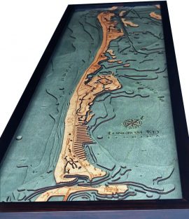 Bathymetric Map Longboat Keys, Florida