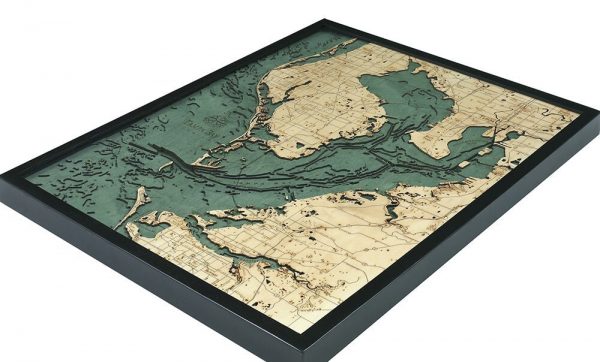 Bathymetric Map Tampa Bay, Florida