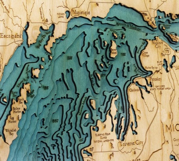 Bathymetric Map Great Lakes