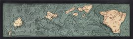 Bathymetric Map Hawaiian Islands