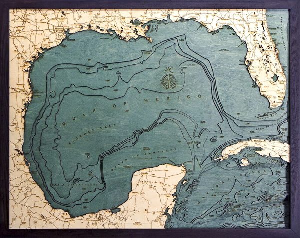 Bathymetric Map Gulf of Mexico