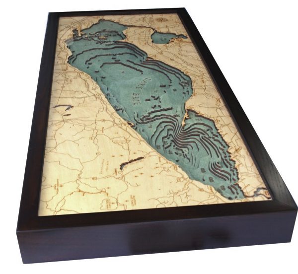 Bathymetric Map Lake Erie