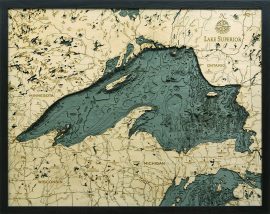 Bathymetric Map Lake Superior