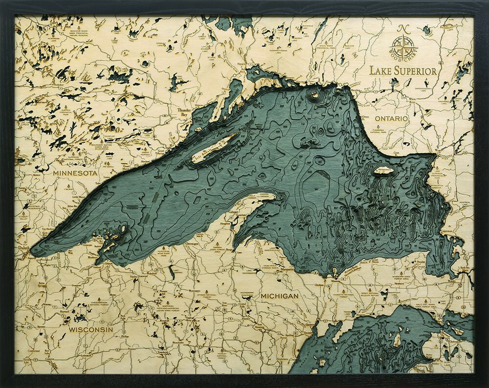 Lake Michigan Bathymetry Chart