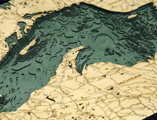 Bathymetric Map Lake Superior