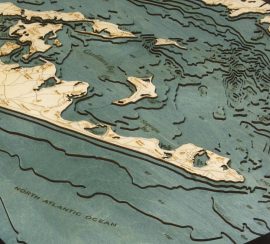 Bathymetric Map Bathymetric Map Long Hamptons and East Long Island