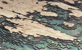 Bathymetric Map Boothbay Harbor, Maine