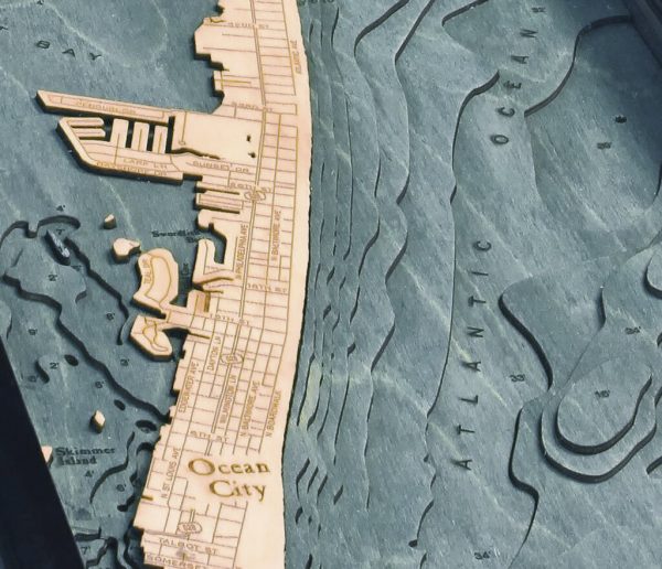 Bathymetric Map Ocean City, Maryland