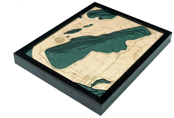 Bathymetric Map Crystal Lake, Michigan