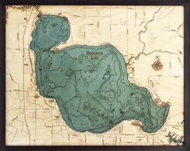 Bathymetric Map Houghton Lake, Michigan