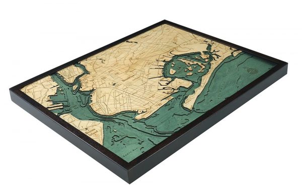 Bathymetric Map Brooklyn, New York