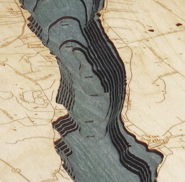 Bathymetric Map Canandaigua, New York