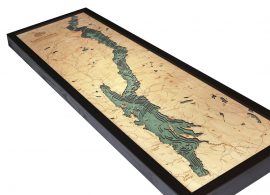 Bathymetric Map Lake George, New York
