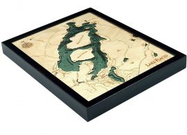 Bathymetric Map Lake Placid, New York