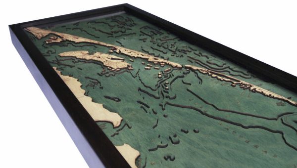 Bathymetric Map Outer Banks, North Carolina