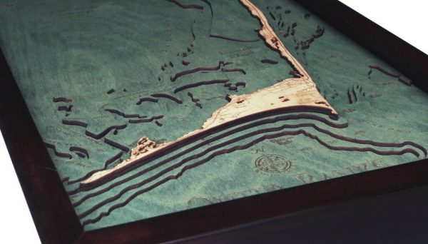 Bathymetric Map Outer Banks, North Carolina