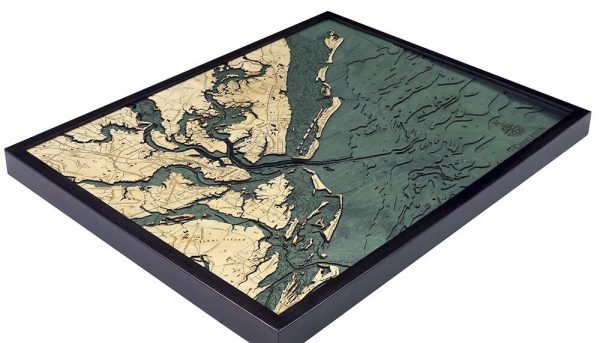 Bathymetric Map Charleston, South Carolina