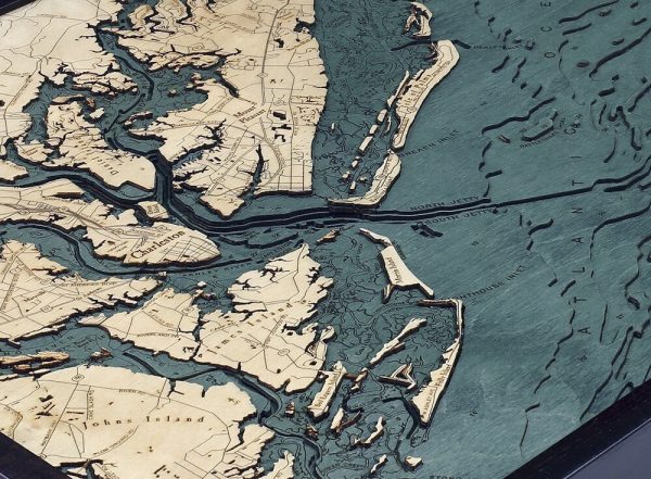 Bathymetric Map Charleston, South Carolina