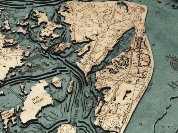 Bathymetric Map Hilton Head, South Carolina