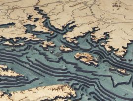 Bathymetric Map Chesapeake Bay