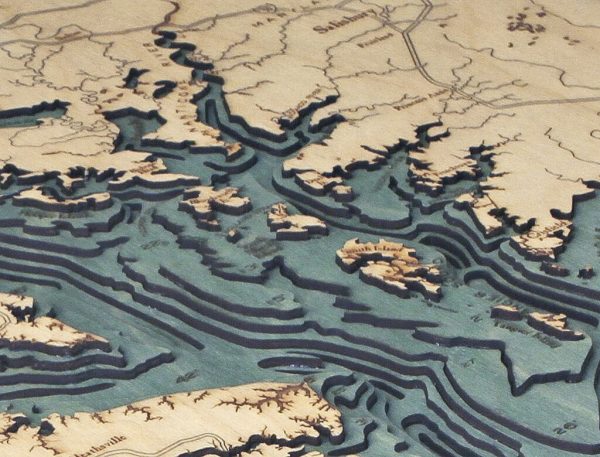 Bathymetric Map Chesapeake Bay