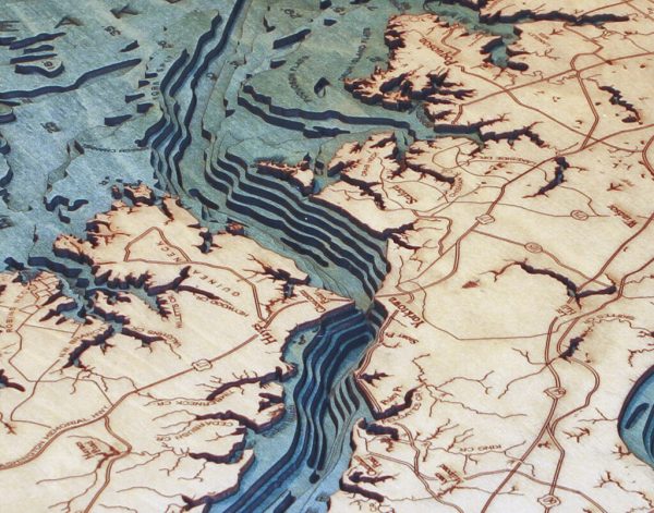 Bathymetric Map Norfolk, Virginia