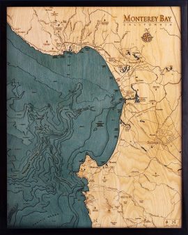 Bathymetric Map Monterey Bay, California