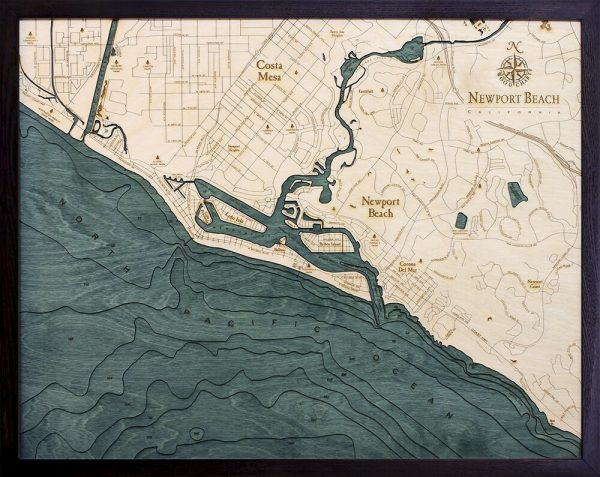 Bathymetric Map Newport Beach, California
