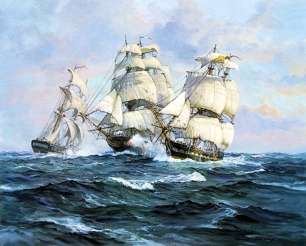 Charles Vickery - First Encounter - Scrimshaw Gallery