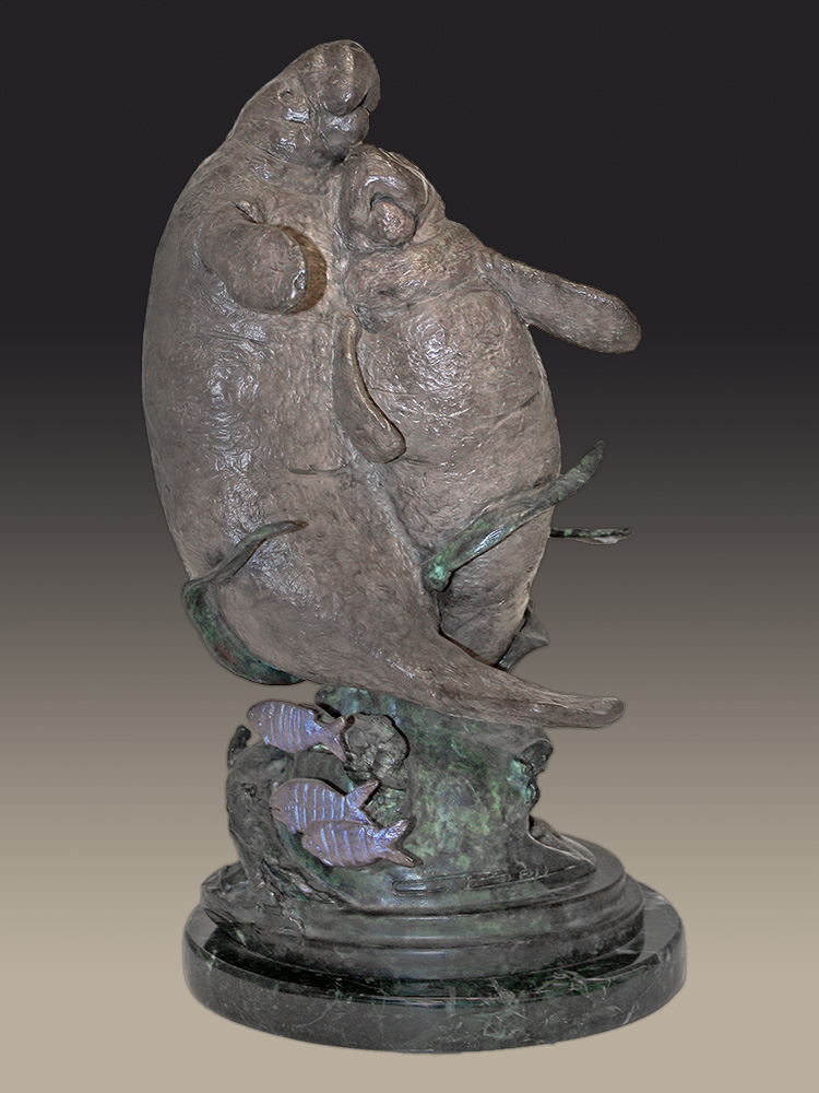 Chris Bell Limited Edition Bronze - Manatees