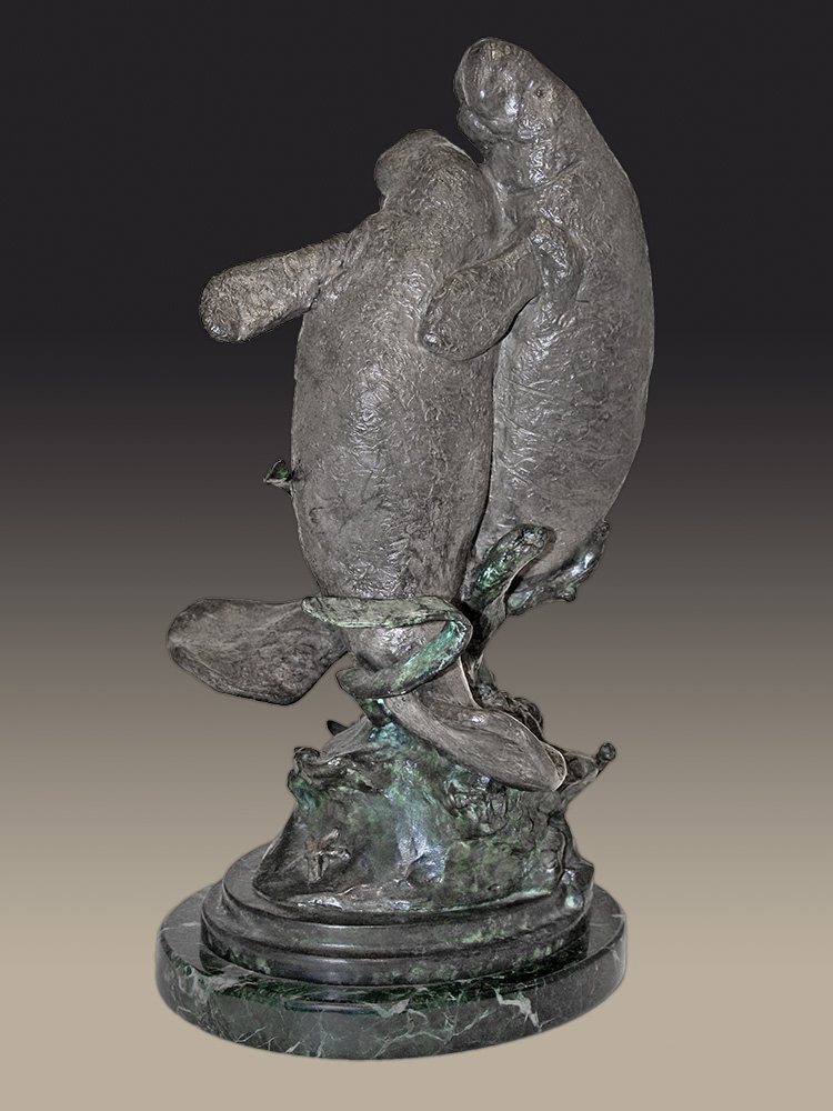 Chris Bell Limited Edition Bronze - Manatees