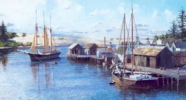 David Thimgan Limited Edition Print - Hugh Hogan Arriving at Florence, Oregon