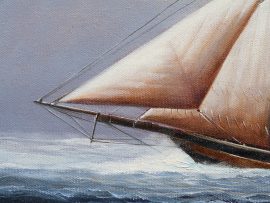 Paul Deacon Original Oil Painting - Baltimore Clipper