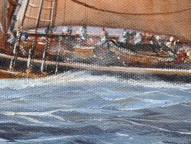 Paul Deacon Original Oil Painting - Baltimore Clipper