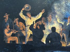 Gary Lucy Limited Edition Print - Lewis and Clark - Campsite at Tavern Creek, May 23, 1804