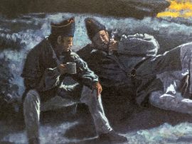 Gary Lucy Limited Edition Print - Lewis and Clark - Campsite at Tavern Creek, May 23, 1804