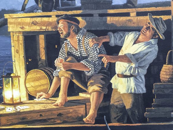 Gary Lucy Limited Edition Print - Mississippi River Flatboatmen