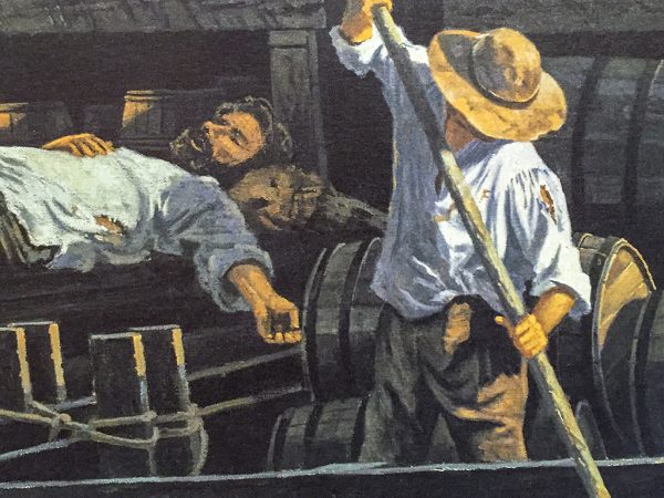 Gary Lucy Limited Edition Print - Mississippi River Flatboatmen