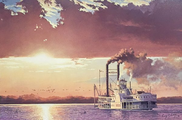 Gary Lucy Limited Edition Print - The Omaha - Westward Travels on the Missouri River, 1856