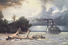 Gary Lucy Limited Edition Print - The Yellowstone - The Yellowstone in Peril, 1833