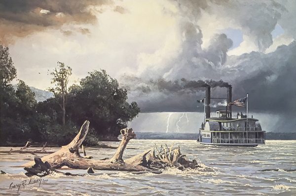 Gary Lucy Limited Edition Print - The Yellowstone - The Yellowstone in Peril, 1833