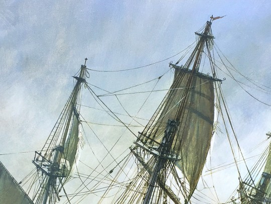 Geoff Hunt - Blue At The Mizzen - Scrimshaw Gallery