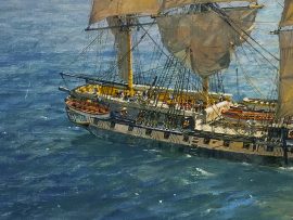 Flying Kites – H.M.S. Surprise under Royals and Stunsails
