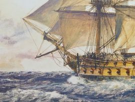 Geoff Hunt Print - H.M.S. Captain