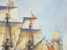 Geoff Hunt Print - H.M.S. Captain