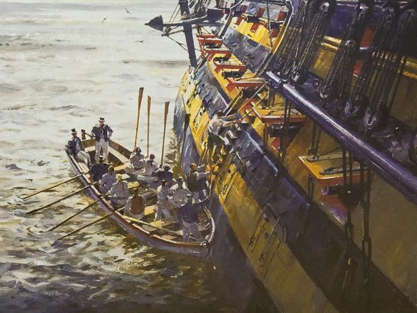 Geoff Hunt Print - H.M.S. Duke William Coming Aboard