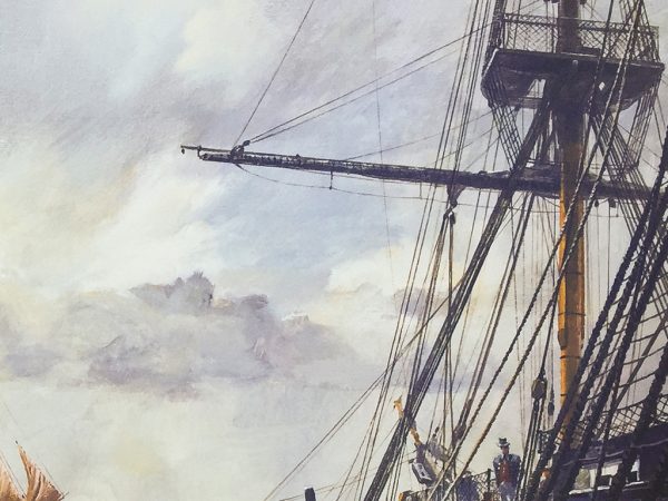 Geoff Hunt Print - H.M.S. Duke William Coming Aboard